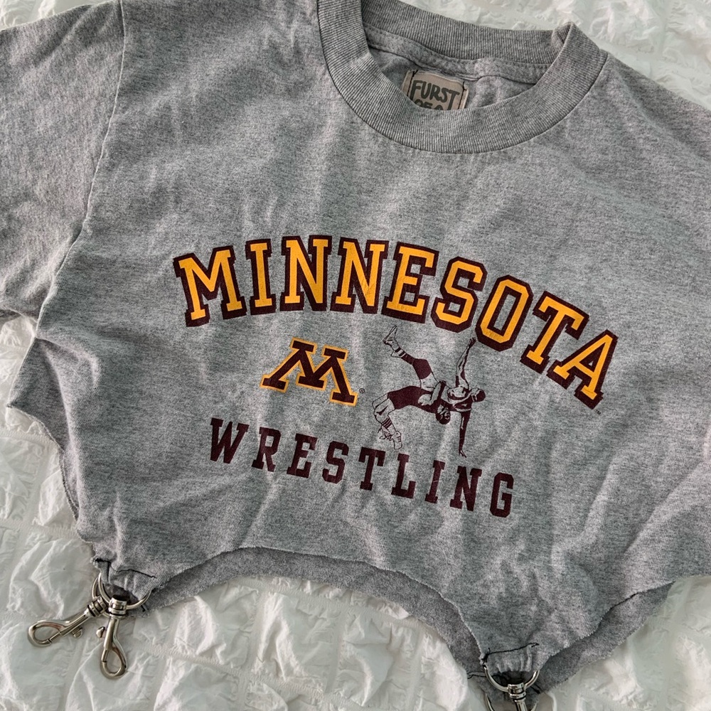 LF cutout college top
